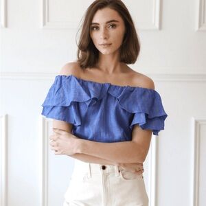 MILLE Beja Linen Top S